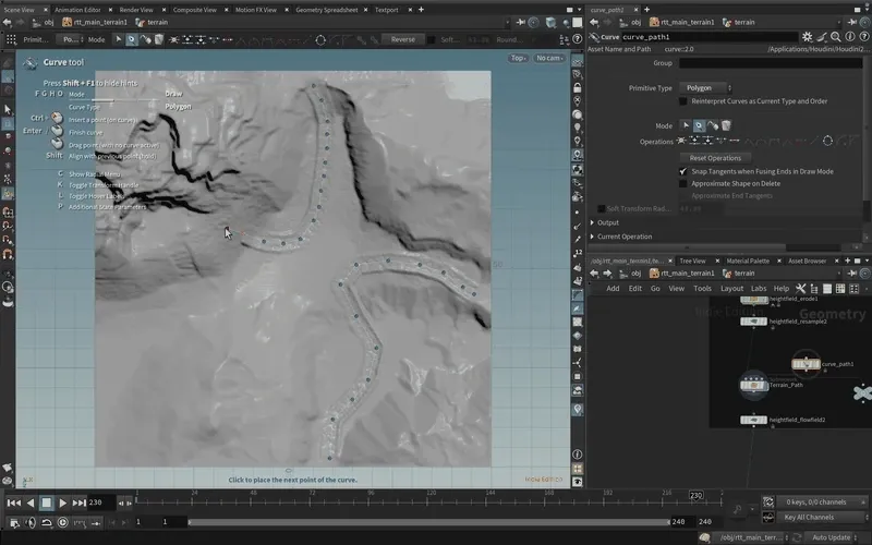 Embedded Terrain Path