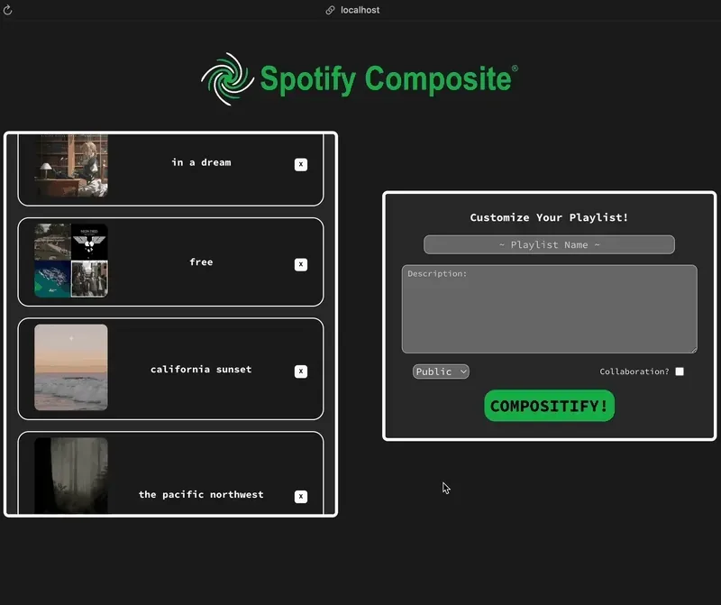 Playlist Creation Preview
