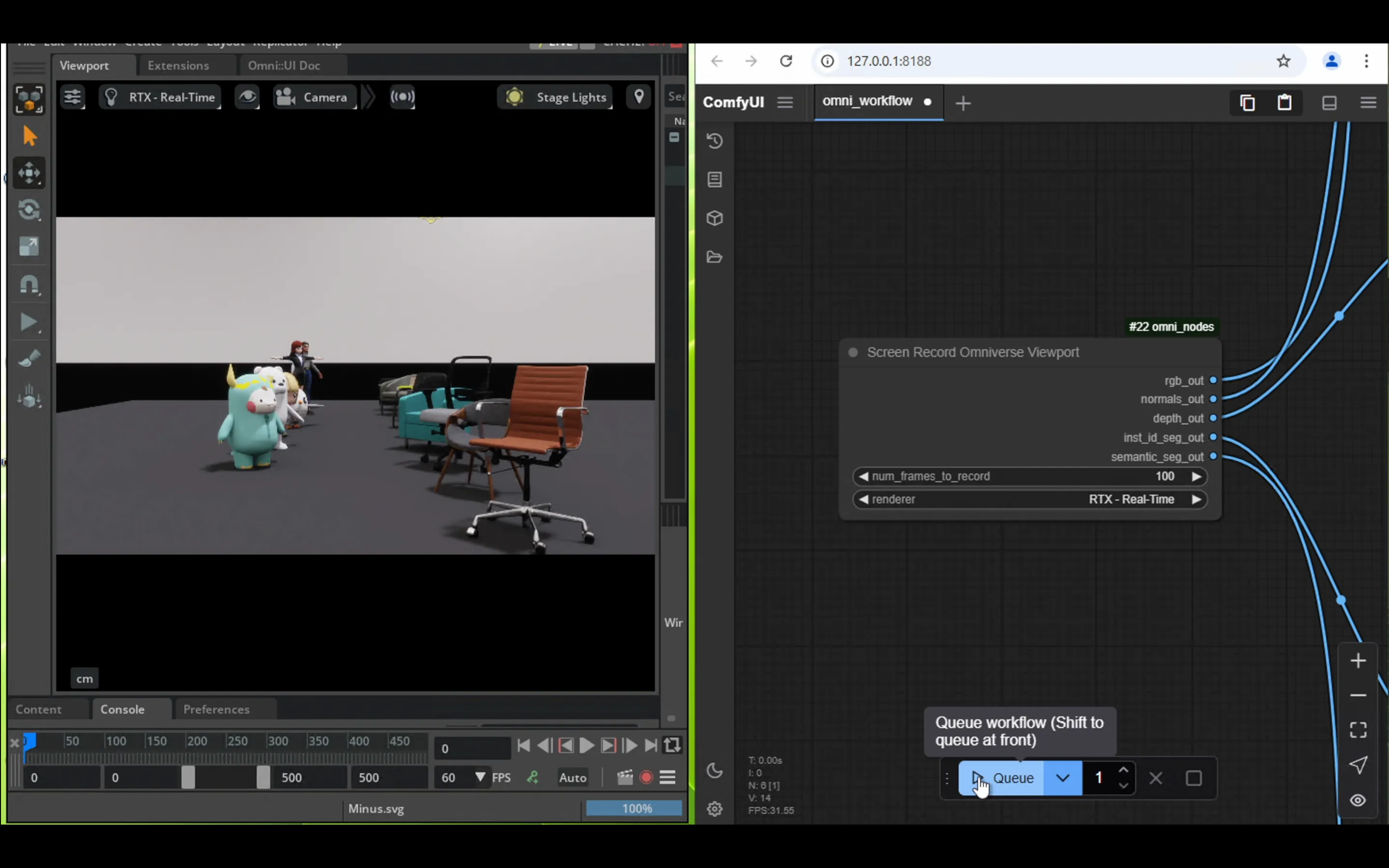 Project NVIDIA Omniverse ComfyUI Bridge Thumbnail