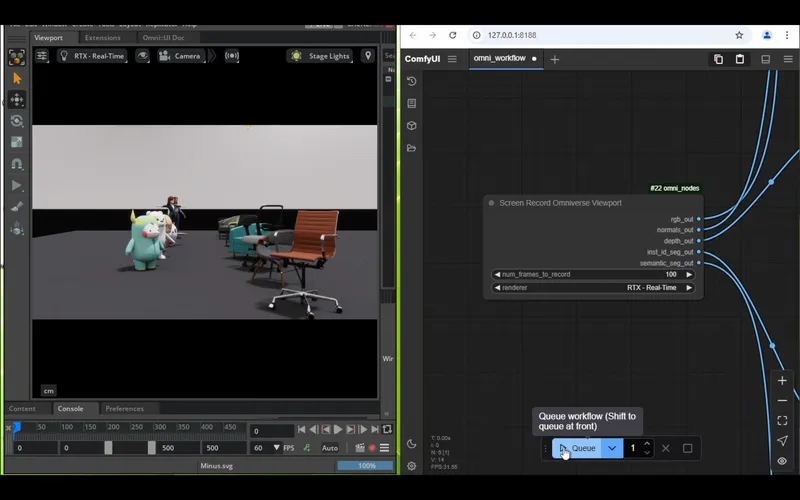 Project NVIDIA Omniverse ComfyUI Bridge Thumbnail