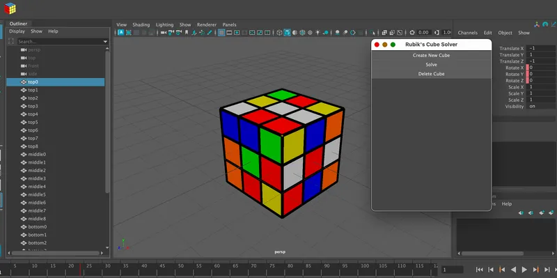 Project MayaRubiks Thumbnail